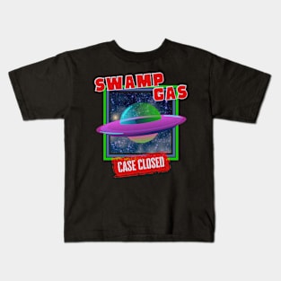 Swamp Gas UFO Case Closed Kids T-Shirt